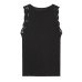 Lace crochet patchwork slim fit sleeveless top