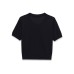 Simple short sleeved versatile knitted top