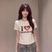 Print Polka Dot All-Over Print Slim Fit Short Sleeve T-Shirt 