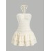 Irregular Tie-Neck Strap Summer Fresh Sweet Dress