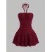 Irregular Tie-Neck Strap Summer Fresh Sweet Dress