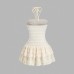 Irregular Tie-Neck Strap Summer Fresh Sweet Dress