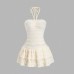 Irregular Tie-Neck Strap Summer Fresh Sweet Dress