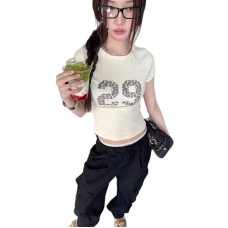 Spicy Style Digital Print Regular Shoulder Short Sleeve T-Shirt 