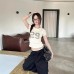 Spicy Style Digital Print Regular Shoulder Short Sleeve T-Shirt 