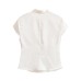 Elegant silk short sleeved women's top
