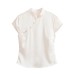 Elegant silk short sleeved women's top