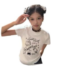 Cotton Regular Shoulder Short Sleeve T-Shirt 