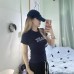 Cute and Sexy Fitted Slim Letter Print Short Sleeve T-Shirt 