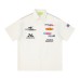 Racing multi label embroidered short sleeves