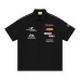 Racing multi label embroidered short sleeves