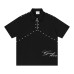 Rivet lapel zipper short sleeve