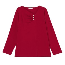 V-neck long sleeved top