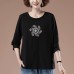 Loose long sleeved t-shirt for women
