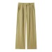 Commuting style elegant sleeveless vest wide leg pants set