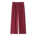 Elegant imitation linen two tone vest pants set