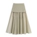 Half length skirt with a double layered curtain that covers the flesh