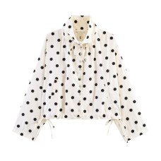 Street casual versatile polka dot jacket