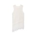 Sleeveless round neck tassel casual knit top