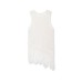 Sleeveless round neck tassel casual knit top