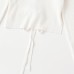Spicy girl style round neck backless ball embellished knitted top