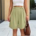Solid color high waist wide legs