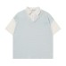 Fake two textured short sleeves
