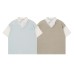 Fake two textured short sleeves