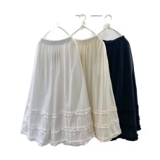 Splicing black fungus edge wide leg pants