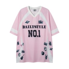 Printed jerseys with short sleeves