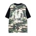 Fake two camouflage short sleeves