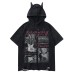 Devil Horn Guitar Printed Short Sleeve