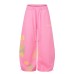 Sweatpants Unisex Street Dance  Casual Cuffed Drawstring Wide Leg Long Pants