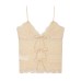 Spicy girl bow embellished lace top