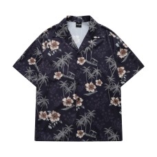 Coconut trees flowers full printed short sleeves
