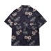 Coconut trees flowers full printed short sleeves