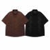 Rose embroidery embellishes short sleeves