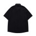 Rose embroidery embellishes short sleeves