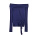 Spicy girl's one shoulder bow top