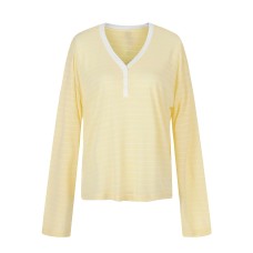 V-Neck Color-Blocking Cover-Up for Women, Loose Lightweight Casual Sun Protection Top