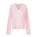 V-Neck Color-Blocking Cover-Up for Women, Loose Lightweight Casual Sun Protection Top