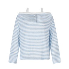 Stripe Off-Shoulder Cover-Up for Women,Loose and Slimming Lightweight Sun Protection Stripe Off-Shoulder Cover-Up for Women,Loose and Slimming Lightweight Sun Protection