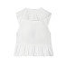 Bow decoration small pleated layered sleeveless top