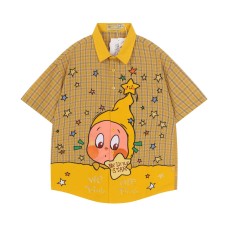 Embroidered Star Man Short Sleeve with Patchwork Embroidered Star Man Short Sleeve with Patchwork