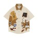 Coffee Dog Embroidered Short Sleeve