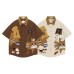 Coffee Dog Embroidered Short Sleeve
