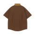 Coffee Dog Embroidered Short Sleeve