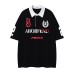 Short sleeves with alphanumeric printing