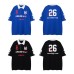 Short sleeves with alphanumeric printing