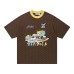 Wave Point Dog Illustration Short Sleeve